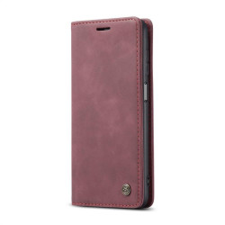 Калъф страничен flip марка CASEME за Samsung Galaxy A32 5G &ndash; винено червен