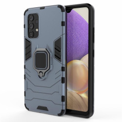 Хибриден гръб със стойка за Samsung Galaxy A32 4G - стоманено син