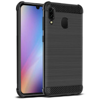 Силиконов гръб марка IMAK за Samsung Galaxy A40 - черен