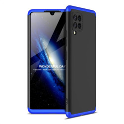 Цялостен гръб за Samsung Galaxy A42 5G - черен със синьо