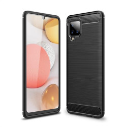 Силиконов гръб Rugged Armor за Samsung Galaxy A42 5G - черен