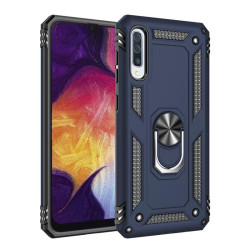 Хибриден гръб със стойка за Samsung Galaxy А50/A30s - тъмно син