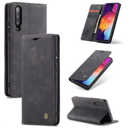Калъф страничен flip марка CASEME за Samsung Galaxy A50 – черен
