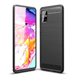 Силиконов гръб Rugged Armor за Samsung Galaxy A51 - черен