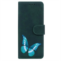 Калъф тип портмоне с пеперуда за Samsung Galaxy A52/A52s 5G - зелен
