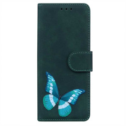 Калъф тип портмоне с пеперуда за Samsung Galaxy A52/A52s 5G - зелен