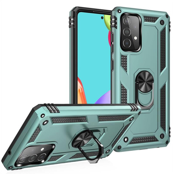 Хибриден гръб със стойка за Samsung Galaxy A52/A52s 5G - зелен