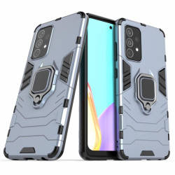 Хибриден гръб със стойка за Samsung Galaxy A52/A52s 5G - стоманено син
