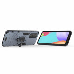 Хибриден гръб със стойка за Samsung Galaxy A52/A52s 5G - стоманено син - 0