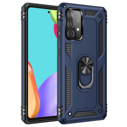 Хибриден гръб със стойка за Samsung Galaxy A52/A52s 5G - тъмно син