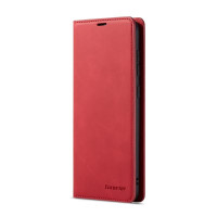Кожен калъф тип портмоне марка FORWENW за Samsung Galaxy A70 - червен