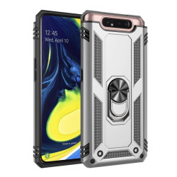 Хибриден гръб със стойка за Samsung Galaxy A80 - бял