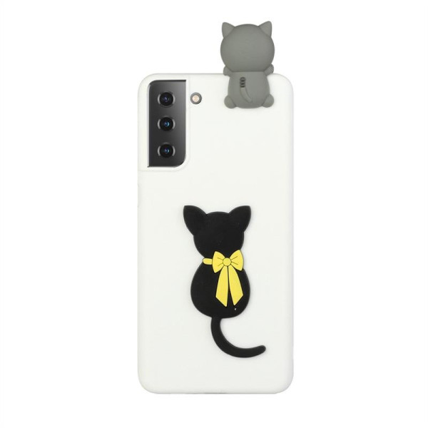 Силиконов гръб за Samsung Galaxy S21+ - котка Силиконов гръб за Samsung Galaxy S21+ - котка