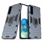Хибриден гръб със стойка за Samsung Galaxy S21+ - стоманено син