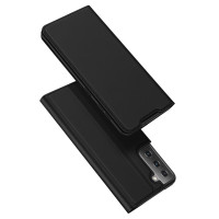 Тънък калъф страничен flip марка DUX DUCIS за Samsung Galaxy S21+ &ndash; черен