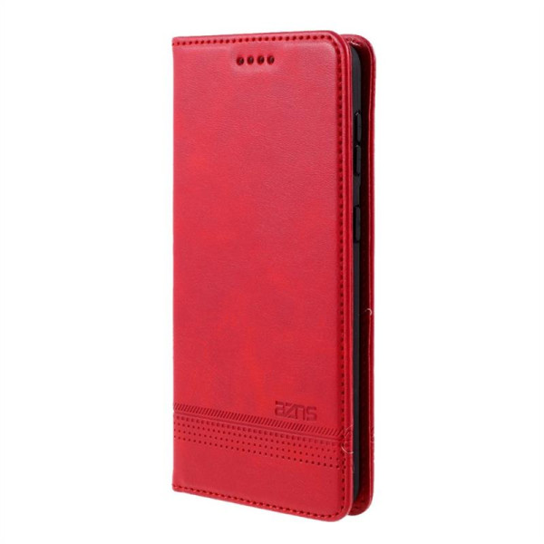 Кожен калъф страничен flip марка AZNS за Samsung Galaxy S21+ – червен Кожен калъф страничен flip марка AZNS за Samsung Galaxy S21+ – червен