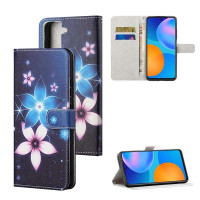Калъф тип портмоне за Samsung Galaxy S21 - цветя