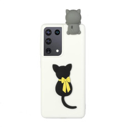 Силиконов гръб за Samsung Galaxy S21 Ultra - котка