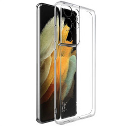 Силиконов гръб марка IMAK за Samsung Galaxy S21 Ultra - прозрачен