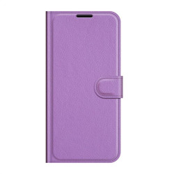 Кожен калъф тип портмоне за Samsung Galaxy XCover 5 EE - лилав
