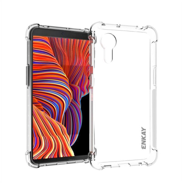 Силиконов гръб марка ENKAY за Samsung Galaxy XCover 5 EE - прозрачен