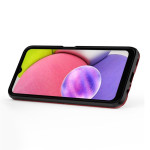 Хибриден гръб със стойка за Samsung Galaxy A03s ( 164.3) - червен - 2