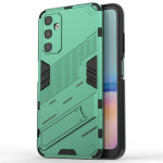 Хибриден гръб със стойка марка BIBERCAS за Samsung Galaxy A05s - зелен металик
