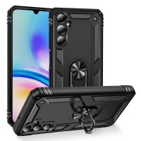 Хибриден гръб със стойка за Samsung Galaxy A05s - черен