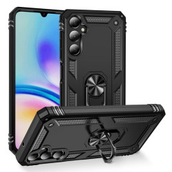 Хибриден гръб със стойка за Samsung Galaxy A05s - черен