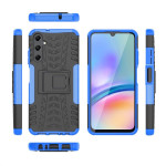 Двупластов гръб със стойка за Samsung Galaxy A05s - син - 2