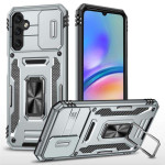 Хибриден гръб със стойка и слайдер за камера за Samsung Galaxy A05s - сребрист