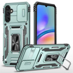 Хибриден гръб със стойка и слайдер за камера за Samsung Galaxy A05s - зелен металик