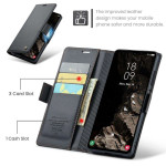 Кожен калъф страничен flip марка CASEME за Samsung Galaxy A05s – черен - 0 Кожен калъф страничен flip марка CASEME за Samsung Galaxy A05s – черен - 0