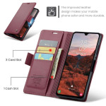 Кожен калъф страничен flip марка CASEME за Samsung Galaxy A05s – червен - 0 Кожен калъф страничен flip марка CASEME за Samsung Galaxy A05s – червен - 0