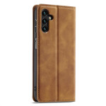 Кожен калъф страничен flip марка FORWENW за Samsung Galaxy A05s– кафяв - 2 Кожен калъф страничен flip марка FORWENW за Samsung Galaxy A05s– кафяв - 2