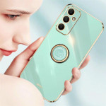 Силиконов гръб със стойка тип пръстен марка XINLI за Samsung Galaxy A05s - зелен - 0