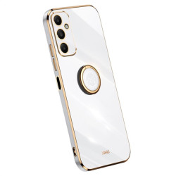 Силиконов гръб със стойка тип пръстен марка XINLI за Samsung Galaxy A05s - бял