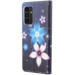 Калъф тип портмоне за Samsung Galaxy A13 - две цветя - 1 Калъф тип портмоне за Samsung Galaxy A13 - две цветя - 1