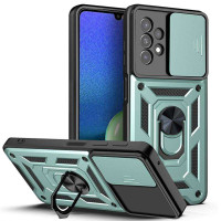 Хибриден гръб със стойка за Samsung Galaxy A13 - зелен