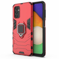 Хибриден гръб със стойка за Samsung Galaxy A13 - червен