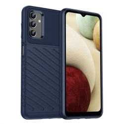 Подсилен силиконов гръб на черти за Samsung Galaxy A13 - тъмно син