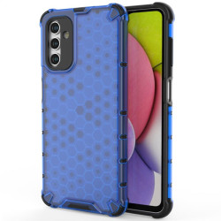 Хибриден гръб с ромбоидна шарка за Samsung Galaxy A04s/A13 5G - син