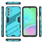 Хибриден гръб със стойка марка BIBERCAS за Samsung Galaxy A15 4G/5G - светло син - 2