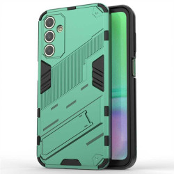Хибриден гръб със стойка марка BIBERCAS за Samsung Galaxy A15 4G/5G - зелен металик