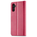 Кожен калъф тип портмоне марка LC.IMEEKE за Samsung Galaxy A15 4G/5G - ярко розов - 2 Кожен калъф тип портмоне марка LC.IMEEKE за Samsung Galaxy A15 4G/5G - ярко розов - 2