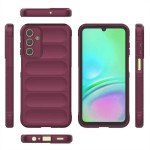 Подсилен силиконов гръб на ленти за Samsung Galaxy A15 4G/5G  - винено червен - 2