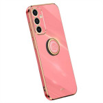 Силиконов гръб със стойка тип пръстен марка XINLI за Samsung Galaxy A15 4G/5G - червен