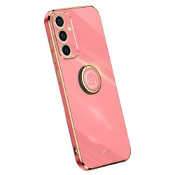 Силиконов гръб със стойка тип пръстен марка XINLI за Samsung Galaxy A15 4G/5G - червен