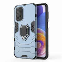 Хибриден гръб със стойка за Samsung Galaxy A23 5G - стоманено син