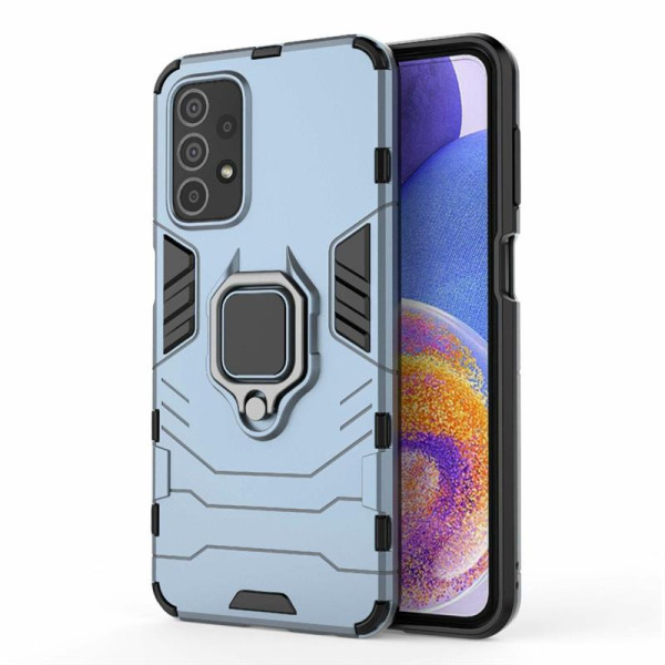 Хибриден гръб със стойка за Samsung Galaxy A23 5G - стоманено син